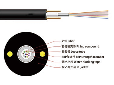 Central Loose Tube Non-metallic& Non-armored Outdoor Cable (GYFTW)