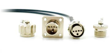 ODC Type A plug(round) and socket(square)- 4cores, with ferrules ports of metal mechanical technolog