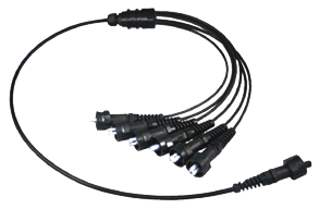 Outdoor ODVA-MPO Fanout Patch Cord - 12 fiber MPO/MTP to LC